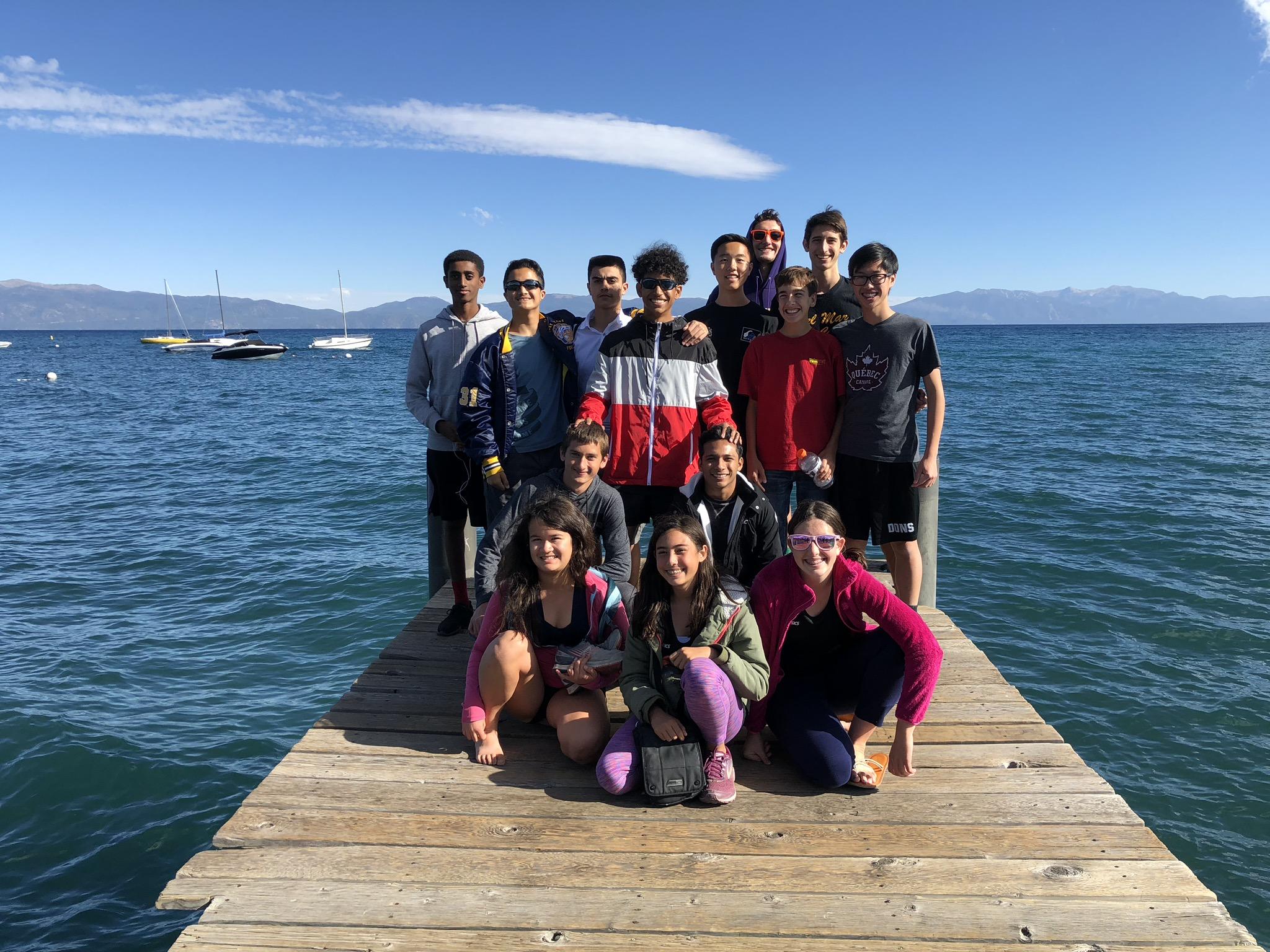 Photo of 2018 Del Mar Cross Country Team at Lake Tahoe Invitation Run
