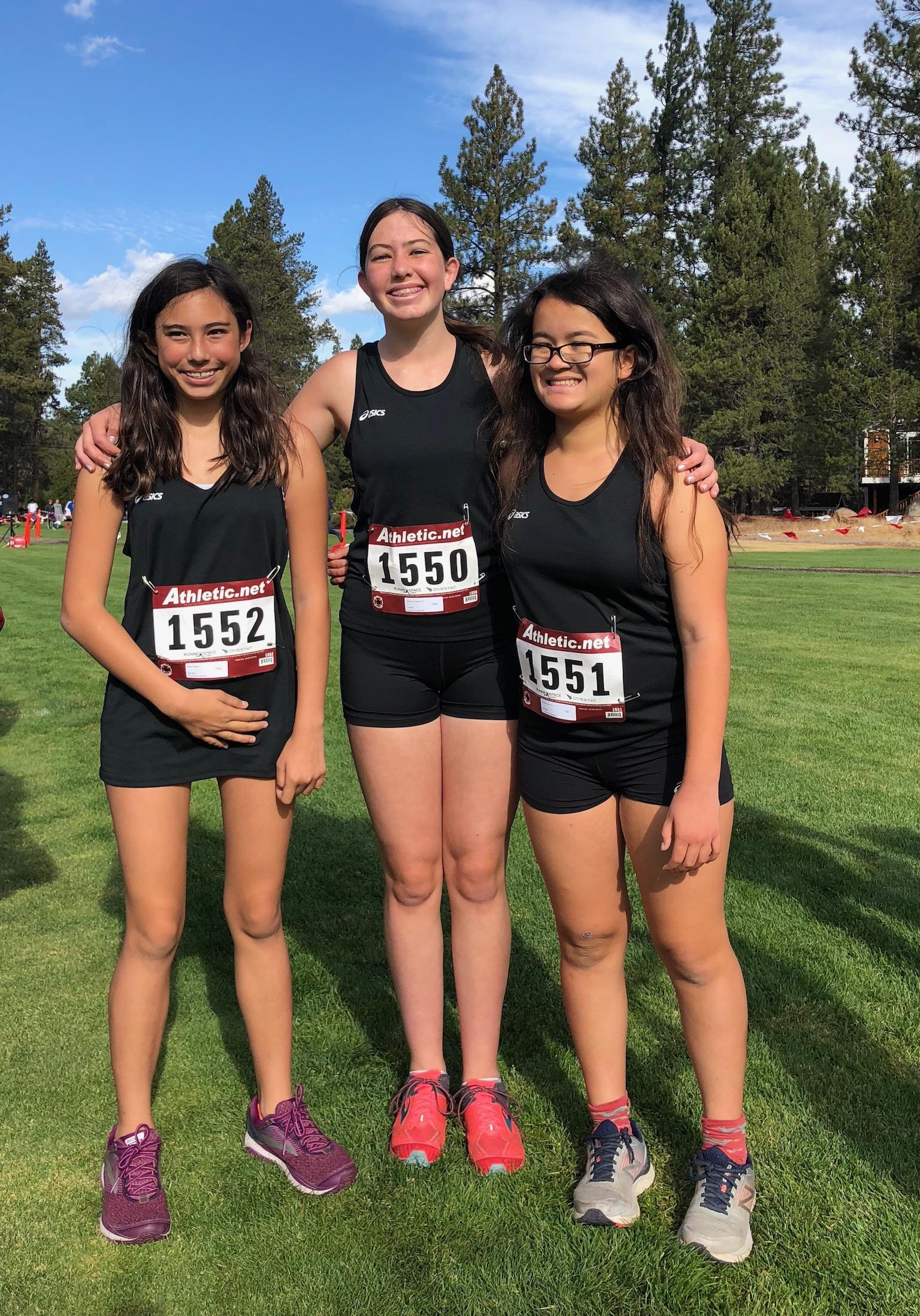 Photo of 2018 Del Mar Cross Country Team Girls at Lake Tahoe Invitation Run