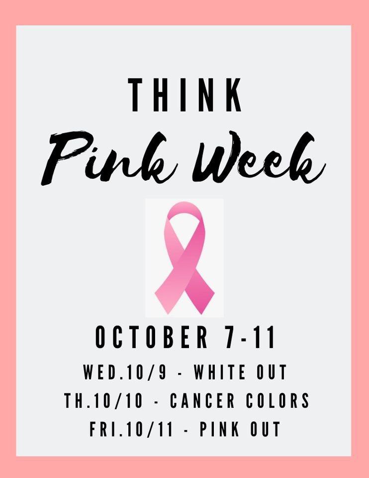 Image of Think Pink Week flyer
